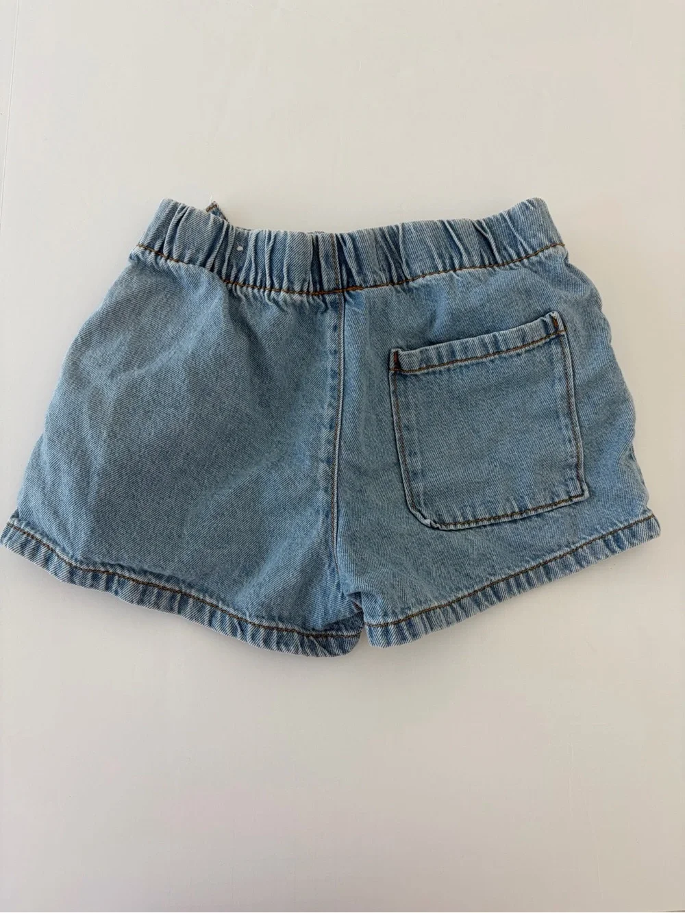 Zara Girls Denim Pull On Shorts Casual Elastic Waistband Size 9-10Y
